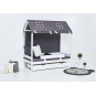 Pets Rideaux de toit pour les lits de maison 70 x 160 cm
