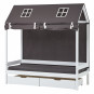 Pets Rideaux de toit pour les lits de maison 70 x 160 cm