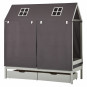 Pets Rideaux de toit pour les lits de maison 70 x 160 cm