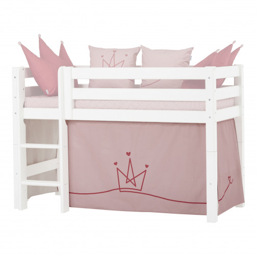 Rideau princesse mauve pâle pour un Lit mezzanine  70x160 cm