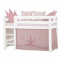 Rideau princesse mauve pâle pour un Lit mezzanine  70x160 cm