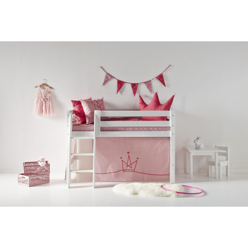 Rideau princesse mauve pâle pour un Lit mezzanine  70x160 cm