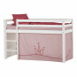 Rideau princesse mauve pâle pour un Lit mezzanine  70x160 cm