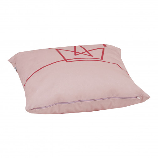 Coussin de princesse 50x50cm en mauve pâle