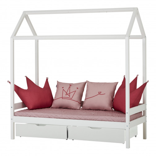 Coussin de princesse en forme de couronne