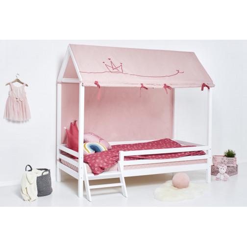 Rideaux de toit de princesse pour les lits de maison 90 x 200 cm