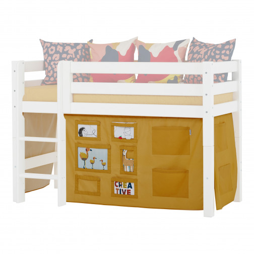 Créateur de rideau d'automne jaune pour un Lit mezzanine  70x160 cm