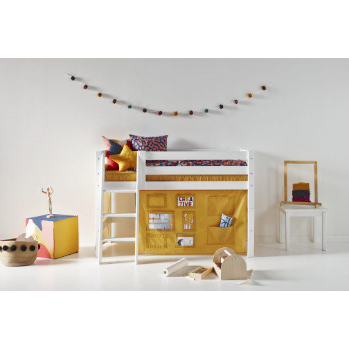 Créateur de rideau d'automne jaune pour un Lit mezzanine  70x160 cm