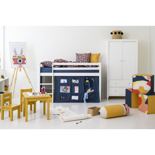 Rideau Créateur Orion Bleu pour un Lit mezzanine  70x160 cm