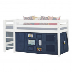 Créateur de rideau Orion bleu pour un Lit mezzanine  90x200 cm