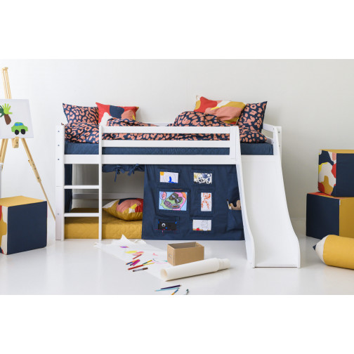 Créateur de rideau Orion bleu pour un Lit mezzanine  90x200 cm