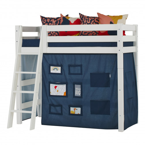 Créateur de rideau Orion bleu pour le lit intermédiaire 70x160 cm