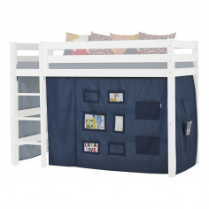 Créateur de rideau Orion bleu pour le lit intermédiaire 90x200 cm