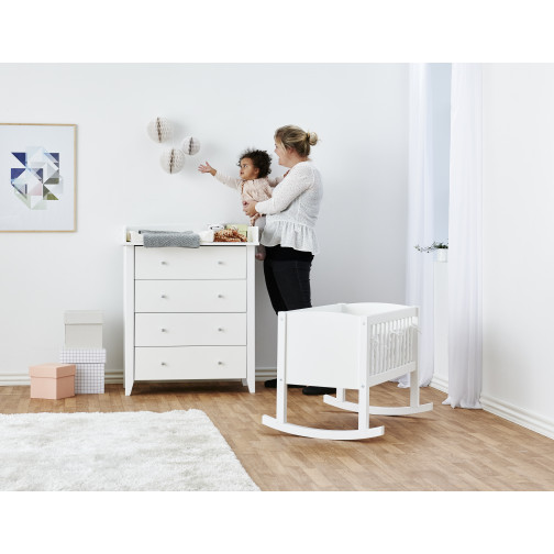 Berceau pare-chocs 40x80 cm, bébé bleu