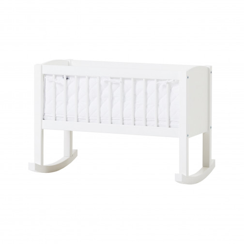 Pare-chocs de quilt Berceau 40x80 cm, blanc