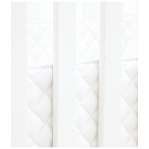 Pare-chocs de quilt Berceau 40x80 cm, blanc