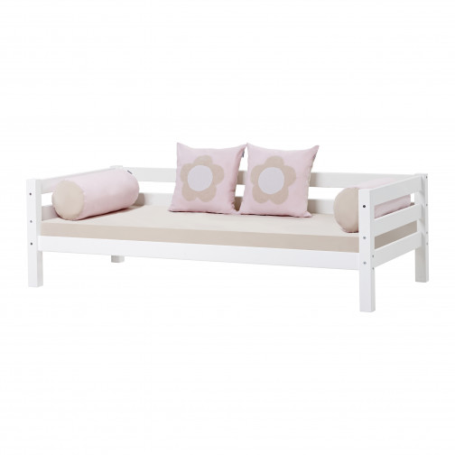 Coussin rond, fleur de conte de conte