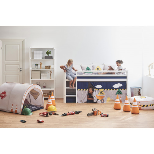 Couverture de matelas pour 90 x 200 cm, hauteur 9 cm en bleu patriote