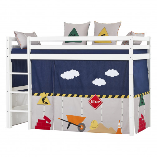 Couverture de matelas pour 90 x 200 cm, hauteur 9 cm en bleu patriote