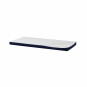 Couverture de matelas pour 90 x 200 cm, hauteur 9 cm en bleu patriote
