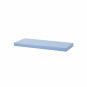 Couverture de matelas pour 70 x 160 cm, hauteur 9 cm en bleu cerulean