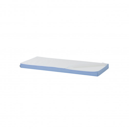 Couverture de matelas pour 70 x 160 cm, hauteur 9 cm en bleu cerulean