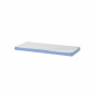 Couverture de matelas pour 70 x 160 cm, hauteur 9 cm en bleu cerulean
