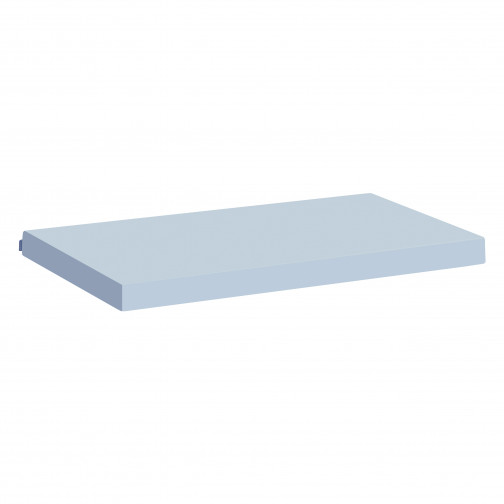 Couverture de matelas pour 90 x 200 cm, hauteur 9 cm en bleu cerulean