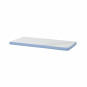 Couverture de matelas pour 90 x 200 cm, hauteur 9 cm en bleu cerulean