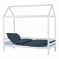 Couvercle de matelas pour 90 x 200 cm, hauteur 9 cm en bleu de rêve