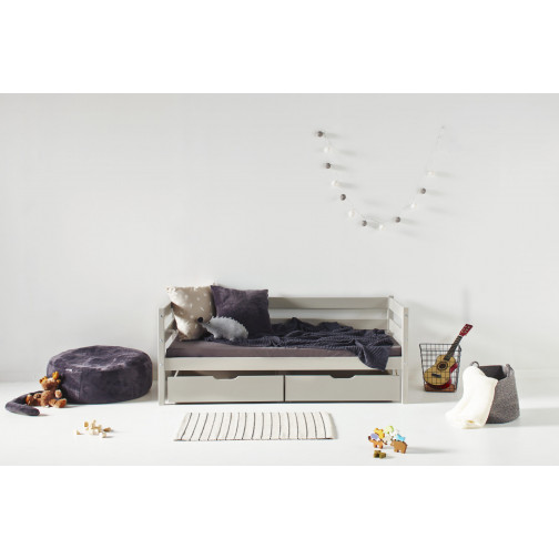 Couvercle de matelas pour 70 x 160 cm, hauteur 9 cm en granit gris