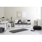 Couvercle de matelas pour 70 x 160 cm, hauteur 9 cm en granit gris
