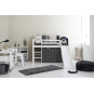 Couvercle de matelas pour 70 x 160 cm, hauteur 9 cm en granit gris
