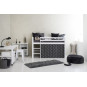 Couvercle de matelas pour 70 x 160 cm, hauteur 9 cm en granit gris
