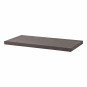 Couverture de matelas pour 90 x 200 cm, hauteur 9 cm en granit gris