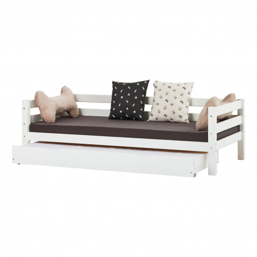 Couverture de matelas pour 90 x 200 cm, hauteur 9 cm en granit gris