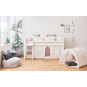 Couverture de matelas pour 90 x 200 cm, hauteur 9 cm à Mauve Morn Rose