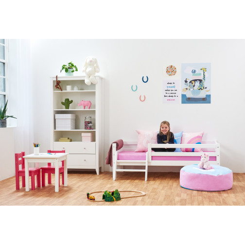 Couverture de matelas pour 70 x 160 cm, hauteur 9 cm à fuchsia rose