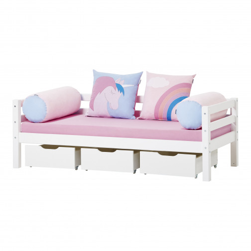 Couverture de matelas pour 70 x 160 cm, hauteur 9 cm à fuchsia rose