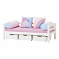 Couverture de matelas pour 70 x 160 cm, hauteur 9 cm à fuchsia rose