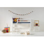 Couverture de matelas pour 70 x 160 cm, hauteur 9 cm en bleu orion