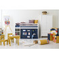 Couverture de matelas pour 70 x 160 cm, hauteur 9 cm en bleu orion