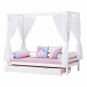 Couverture matelas pour 90 x 200 cm, hauteur 9 cm à Fuchsia rose