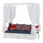 Couverture de matelas pour 70 x 160 cm, hauteur 9 cm en bleu orion