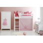 Couverture de matelas pour 70 x 160 cm, hauteur de 9 cm de rose pâle