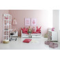 Couverture de matelas pour 70 x 160 cm, hauteur de 9 cm de rose pâle