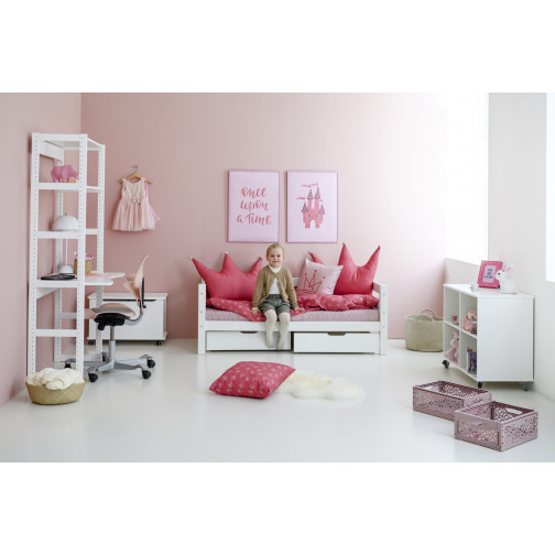 Couverture de matelas pour 70 x 160 cm, hauteur de 9 cm de rose pâle