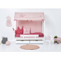 Couverture de matelas pour 70 x 160 cm, hauteur de 9 cm de rose pâle