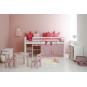 Couverture de matelas pour 90 x 200 cm, hauteur de 9 cm de rose pâle