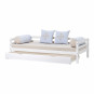 Couverture de matelas pour 90 x 200 cm, hauteur 9 cm dans le sable Frappé
